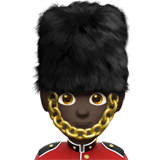 Wachsoldat: dunkle Hautfarbe