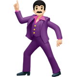 tanzender Mann: helle Hautfarbe