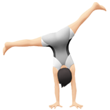 Rad schlagende Person: helle Hautfarbe