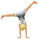 Rad schlagende Person: mittelhelle Hautfarbe