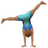 Rad schlagender Mann: mittlere Hautfarbe