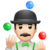 Jongleur: helle Hautfarbe