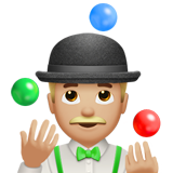 Jongleur: mittelhelle Hautfarbe