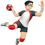 Handballspieler: helle Hautfarbe