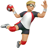 Handballspieler: mittelhelle Hautfarbe