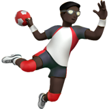 Handballspieler: dunkle Hautfarbe