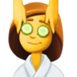 Frau, die eine Kopfmassage bekommt - Facebook