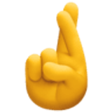 Hand mit gekreuzten Fingern - Facebook