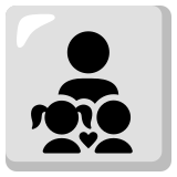 Familie: Mann, Mädchen und Junge - Noto Color Emoji