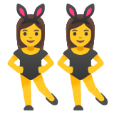 Frauen mit Hasenohren - Noto Color Emoji