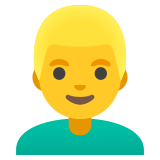 Mann: blond - Noto Color Emoji