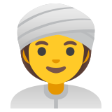 Frau mit Turban - Noto Color Emoji
