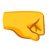 Faust nach rechts - Noto Color Emoji