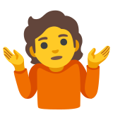 Schulterzuckende Person - Noto Color Emoji