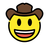 Gesicht mit Cowboyhut - OpenMoji