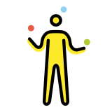 Jongleur(in) - OpenMoji