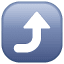 Pfeil Drehung oben U+2934 Pfeil Drehung oben U+2934