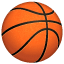 orangefarbener Ball Emoji U+1F3C0 orangefarbener Ball Emoji U+1F3C0