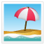 Strand mit Sonnenschirm Whatsapp U+1F3D6 Strand mit Sonnenschirm Whatsapp U+1F3D6
