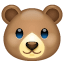 Teddybär Gesicht Emoji U+1F43B Teddybär Gesicht Emoji U+1F43B