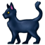 Schwarze Katze Emoji U+1F408 U+2B1B Schwarze Katze Emoji U+1F408 U+2B1B