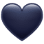 Schwarzes Herz Emoji U+1F5A4 Schwarzes Herz Emoji U+1F5A4