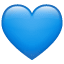 Blaues Herz Emoji U+1F499 Blaues Herz Emoji U+1F499