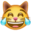 Tränen Katze Smiley U+1F639 Tränen Katze Smiley U+1F639