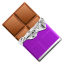 Schokolade Emoji U+1F36B Schokolade Emoji U+1F36B