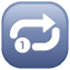 Symbol Wiederholung U+1F502 Symbol Wiederholung U+1F502