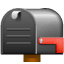 Briefkasten gesenkte Fahne U+1F4EA Briefkasten gesenkte Fahne U+1F4EA