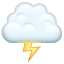 Wolke mit Blitz Whatsapp U+1F329 Wolke mit Blitz Whatsapp U+1F329
