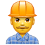 Bauarbeiter Emoji U+1F477 Bauarbeiter Emoji U+1F477