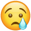 Weinender Emoji U+1F622 Weinender Emoji U+1F622