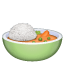 Schüssel mit Reis U+1F35B Schüssel mit Reis U+1F35B