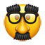 Verkleidetes Gesicht Smiley U+1F978 Verkleidetes Gesicht Smiley U+1F978