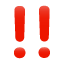 Doppeltes Ausrufezeichen Symbol U+203C Doppeltes Ausrufezeichen Symbol U+203C