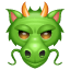 Drachenkopf Emoji U+1F432 Drachenkopf Emoji U+1F432