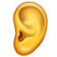 Ohr Emoji U+1F442 Ohr Emoji U+1F442