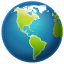 Globus Amerika Smiley U+1F30E Globus Amerika Smiley U+1F30E