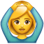 Hände auf Kopf Smiley U+1F646 Hände auf Kopf Smiley U+1F646