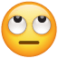 Augenrollen Emoji U+1F644 Augenrollen Emoji U+1F644