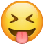 Augen zu Smiley mit Zunge U+1F61D Augen zu Smiley mit Zunge U+1F61D