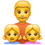 Vater Töchter Emoji U+1F468 U+1F467 U+1F467 Vater Töchter Emoji U+1F468 U+1F467 U+1F467