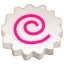 Pinker Strudel Emoji U+1F365 Pinker Strudel Emoji U+1F365