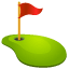 Golf Loch mit Fahne U+26F3 Golf Loch mit Fahne U+26F3