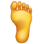 Fuß Emoji U+1F9B6 Fuß Emoji U+1F9B6