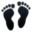 Fußabdruck Emoji U+1F463 Fußabdruck Emoji U+1F463