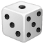 Würfel Emoji U+1F3B2 Würfel Emoji U+1F3B2