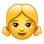Chica Emoji U + 1F467